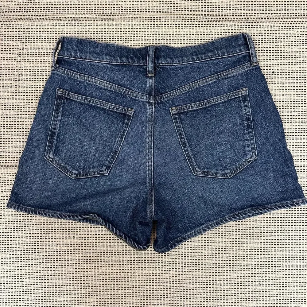 J.Crew Dark Wash Denim Granola Girl Casual High Rise Jean Shorts